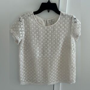 Joie Cream Lace Blouse